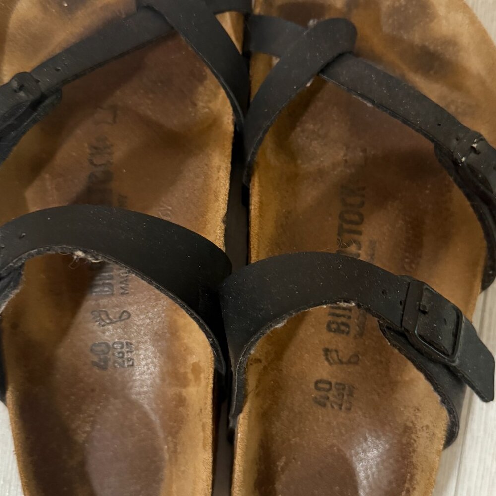 Birkenstocks, Size 40 Mayari Double Strap Black - Picture 4 of 7
